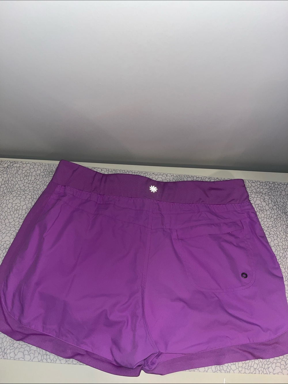 Athleta Purple Women's Athletic Shorts - Picture 5 of 11